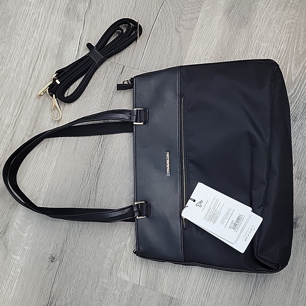 TRAVELON Addison Black Tote bag 43495